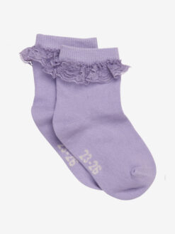 Minymo satsidega sokid, Lavender Lasteriided - HellyK - Kvaliteetsed lasteriided, villariided, barefoot jalatsid