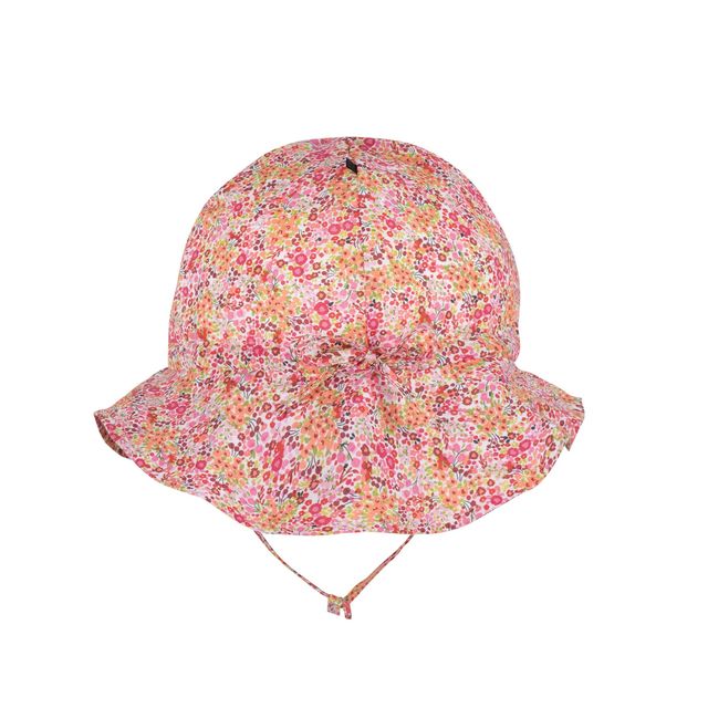 Pure Pure by Bauer orgaanilisest puuvillast päikesekaitsemüts, weiss-coral Lasteriided - HellyK - Kvaliteetsed lasteriided, villariided, barefoot jalatsid