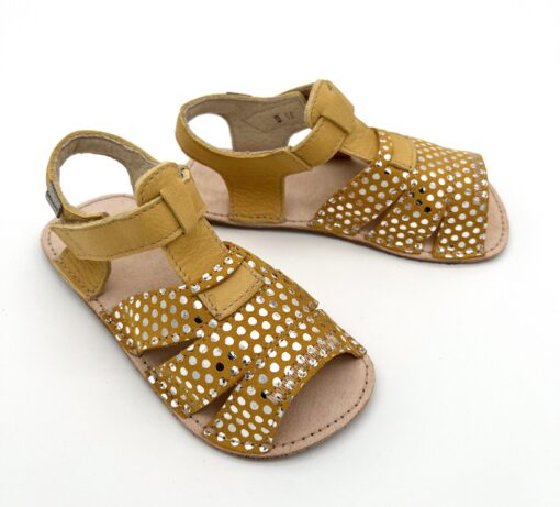 Ok Bare Miami sandaalid, Kuldkollane (G) Laste barefoot jalatsid - HellyK - Kvaliteetsed lasteriided, villariided, barefoot jalatsid