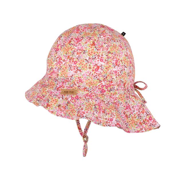 Pure Pure by Bauer orgaanilisest puuvillast päikesekaitsemüts, weiss-coral Lasteriided - HellyK - Kvaliteetsed lasteriided, villariided, barefoot jalatsid