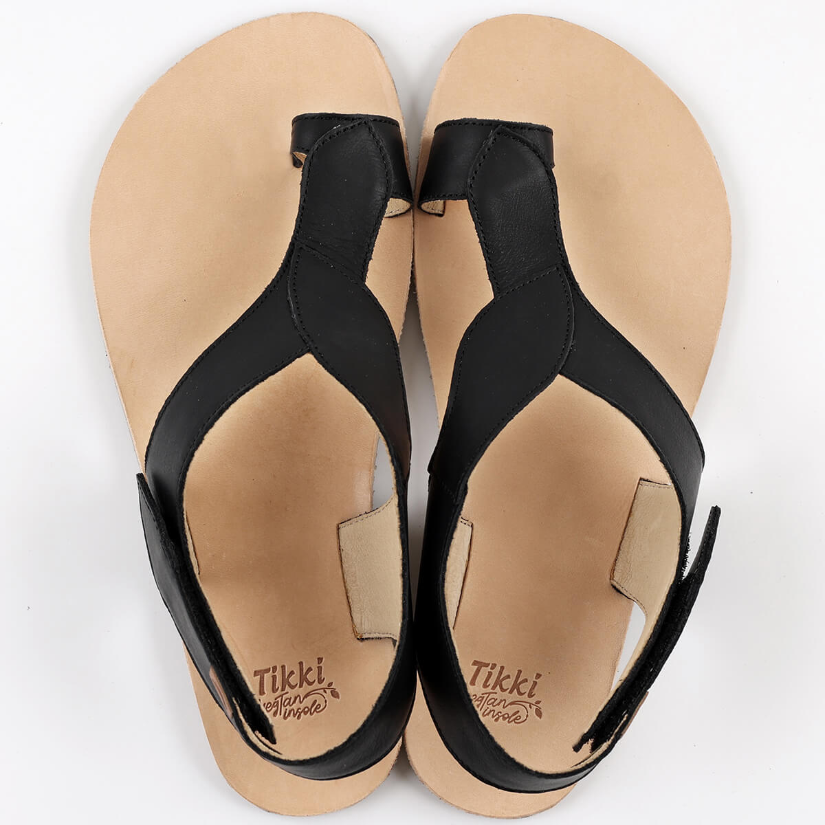 Tikki Soul nahast sandaalid, Black Sisejalats/suvi - HellyK - Kvaliteetsed lasteriided, villariided, barefoot jalatsid