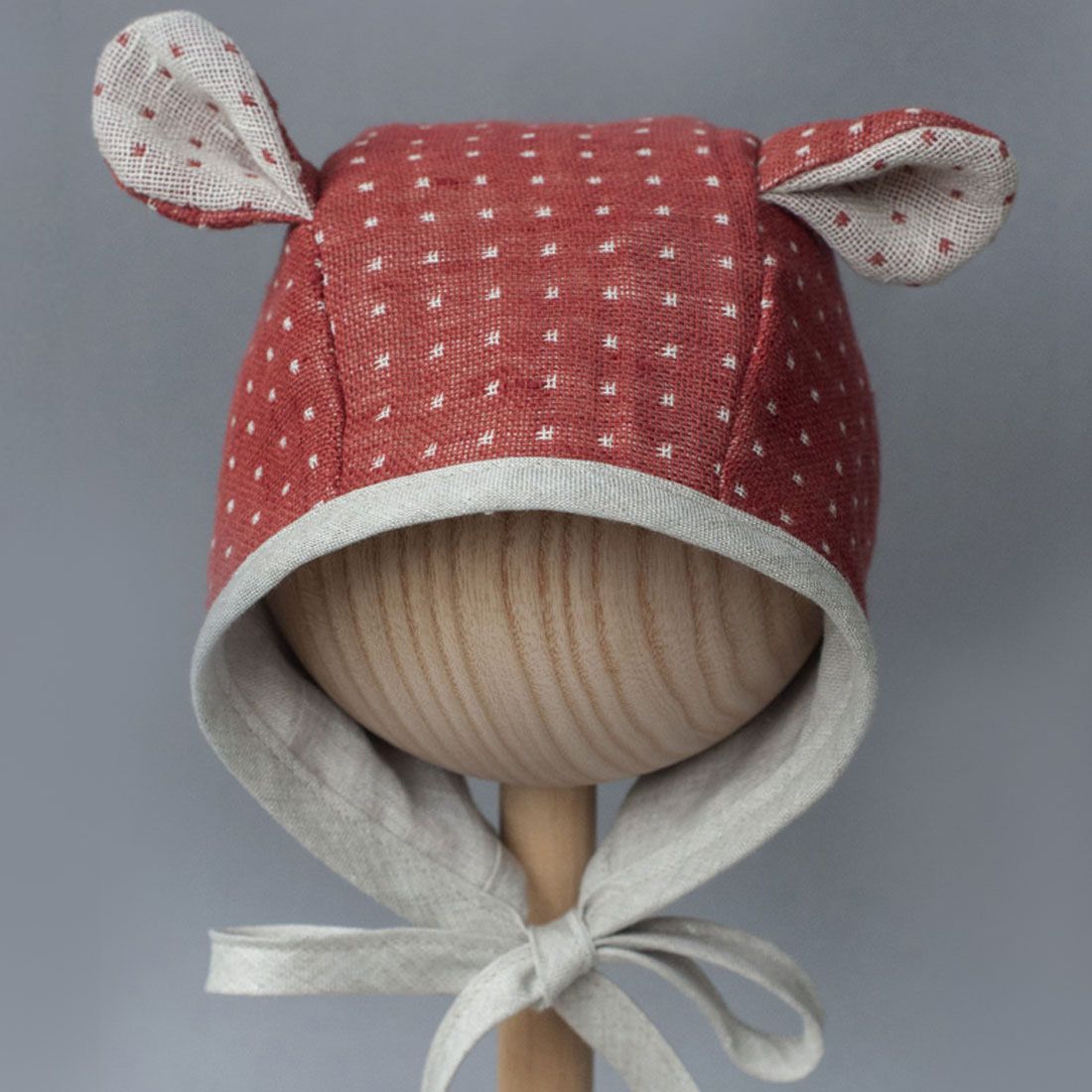 MiniMilla Bambi linane beebimüts Beebimütsid - HellyK - Kvaliteetsed lasteriided, villariided, barefoot jalatsid