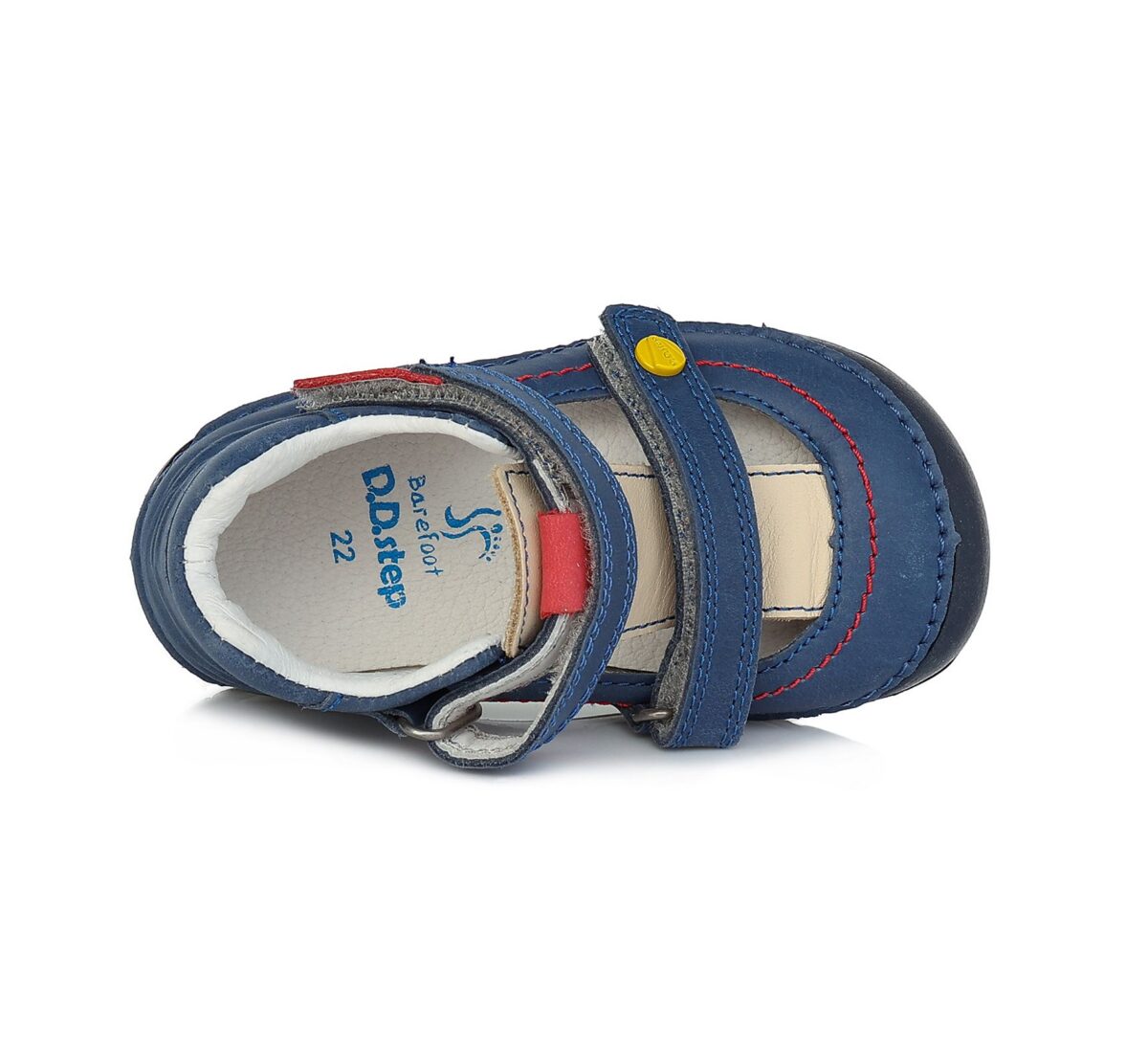 D.D.Step barefoot nahast sandaalid, Royal Blue 070 D.D.Step - HellyK - Kvaliteetsed lasteriided, villariided, barefoot jalatsid