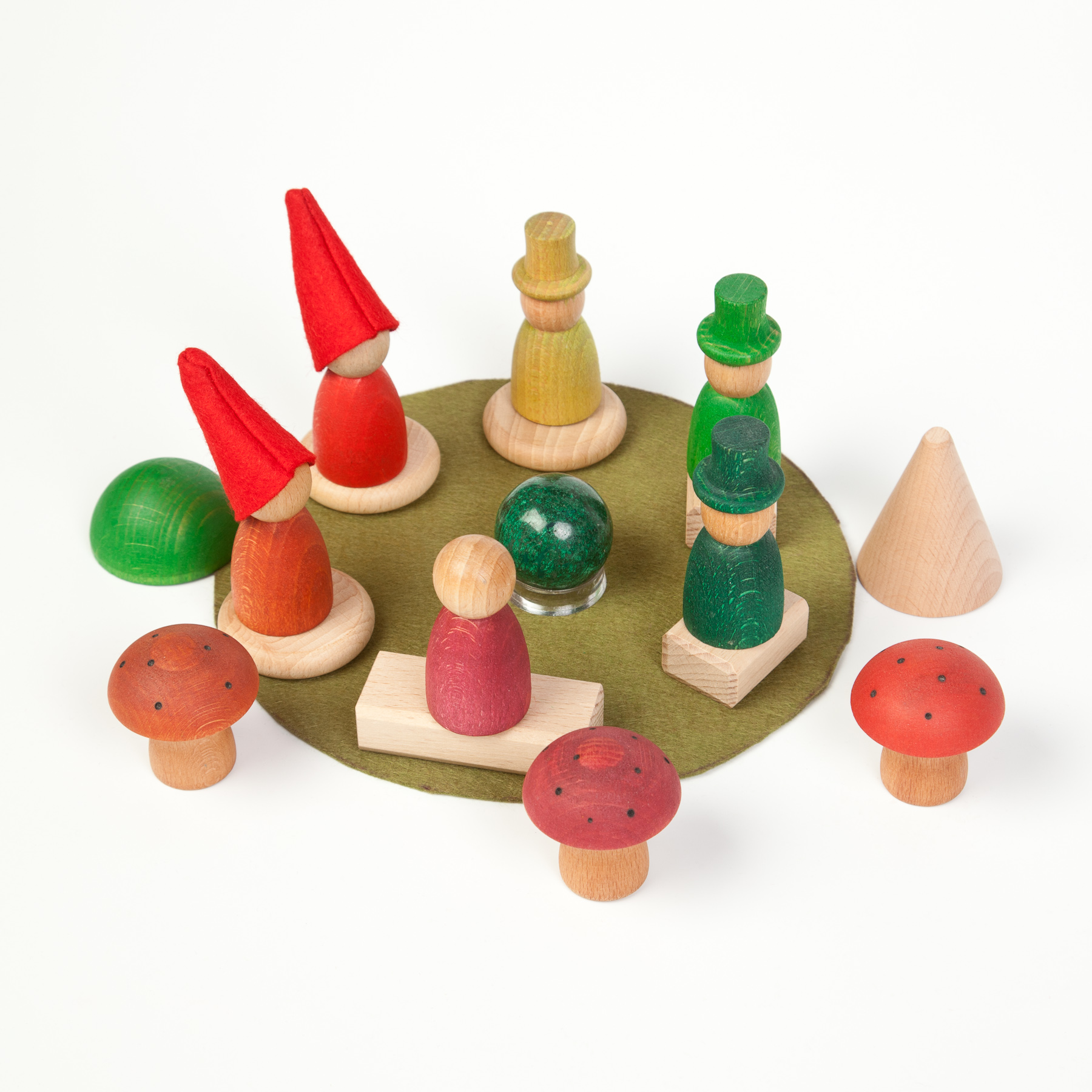Grapat Nins® Tomten Grapat puidust mänguasjad - HellyK - Kvaliteetsed lasteriided, villariided, barefoot jalatsid