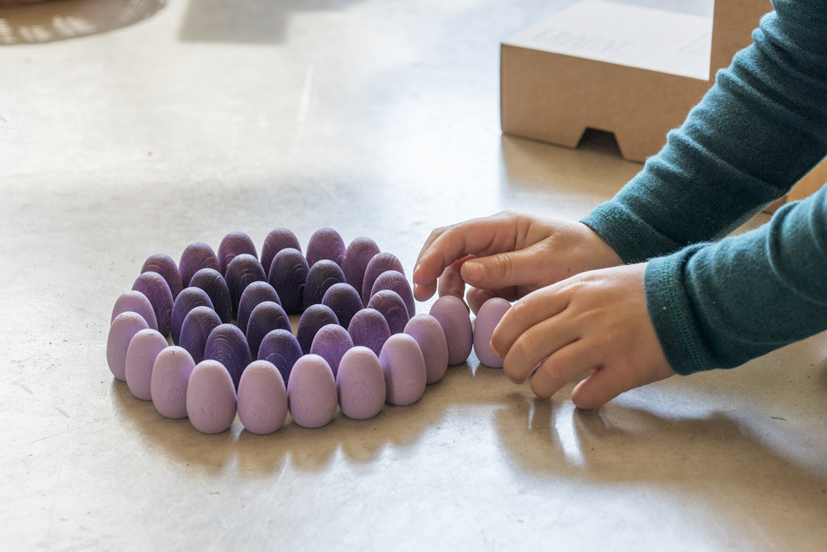 Grapat Mandala Eggs Grapat puidust mänguasjad - HellyK - Kvaliteetsed lasteriided, villariided, barefoot jalatsid