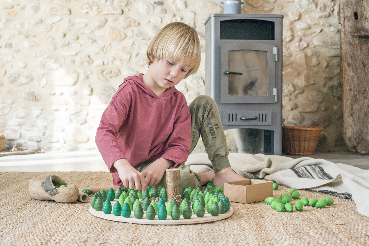 Grapat Mandala Trees Grapat puidust mänguasjad - HellyK - Kvaliteetsed lasteriided, villariided, barefoot jalatsid