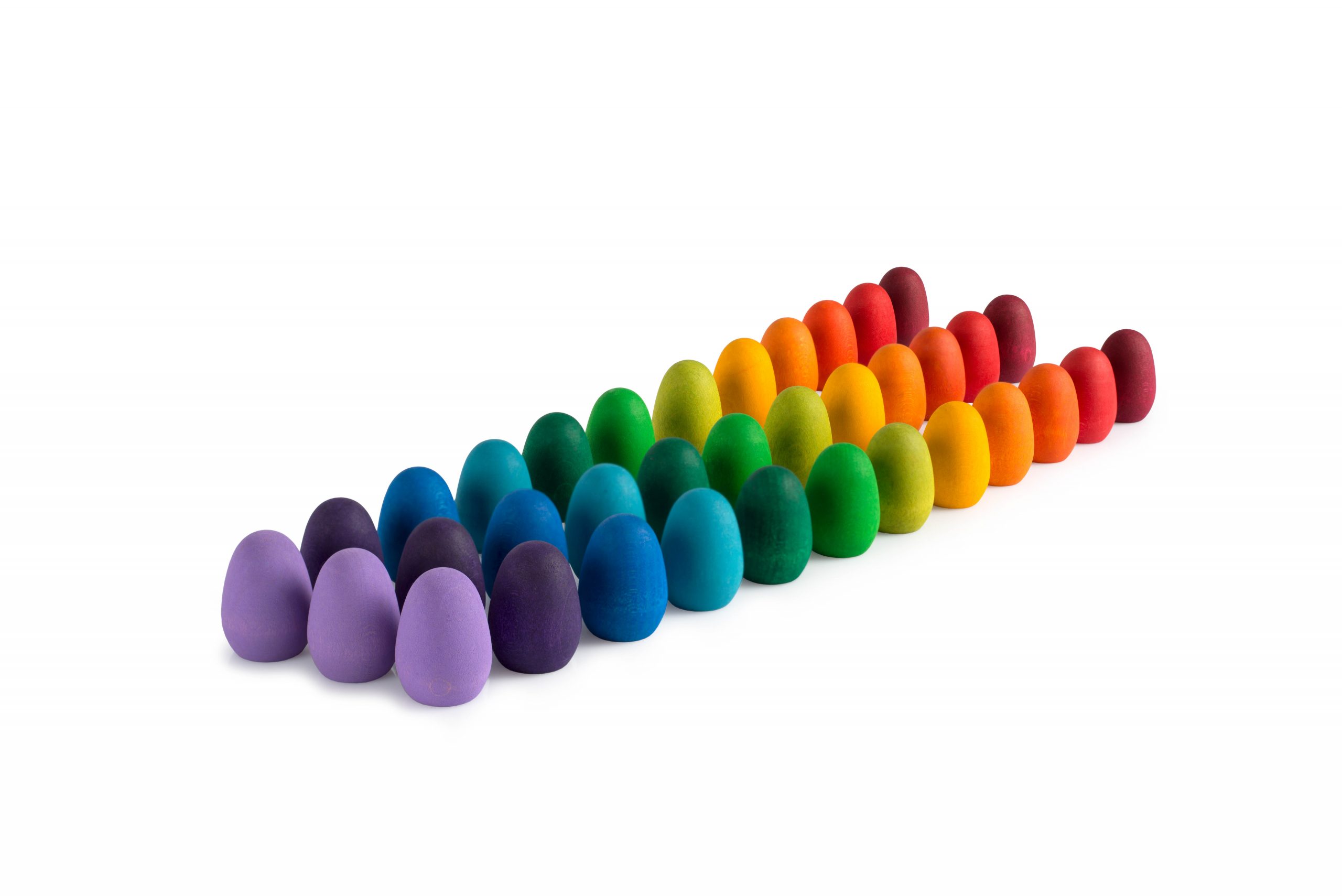 Grapat Mandala Rainbow Eggs Grapat puidust mänguasjad - HellyK - Kvaliteetsed lasteriided, villariided, barefoot jalatsid