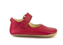 Froddo nahast kingad Mary Jane- Red Laste barefoot jalatsid - HellyK - Kvaliteetsed lasteriided, villariided, barefoot jalatsid