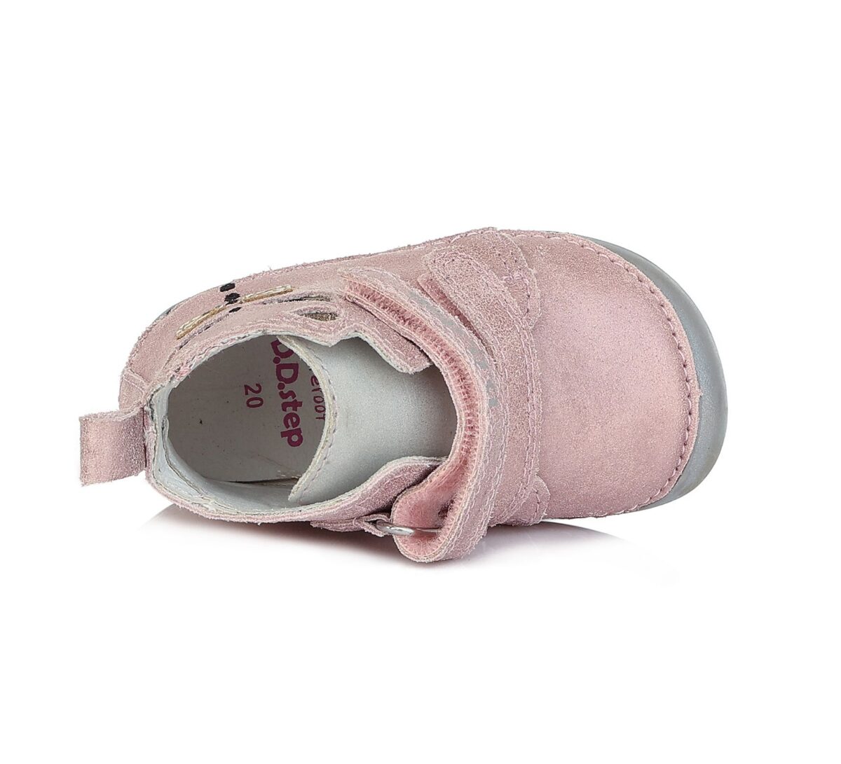 D.D.Step k/s barefoot nahast saapad, Pink Kass D.D.Step - HellyK - Kvaliteetsed lasteriided, villariided, barefoot jalatsid