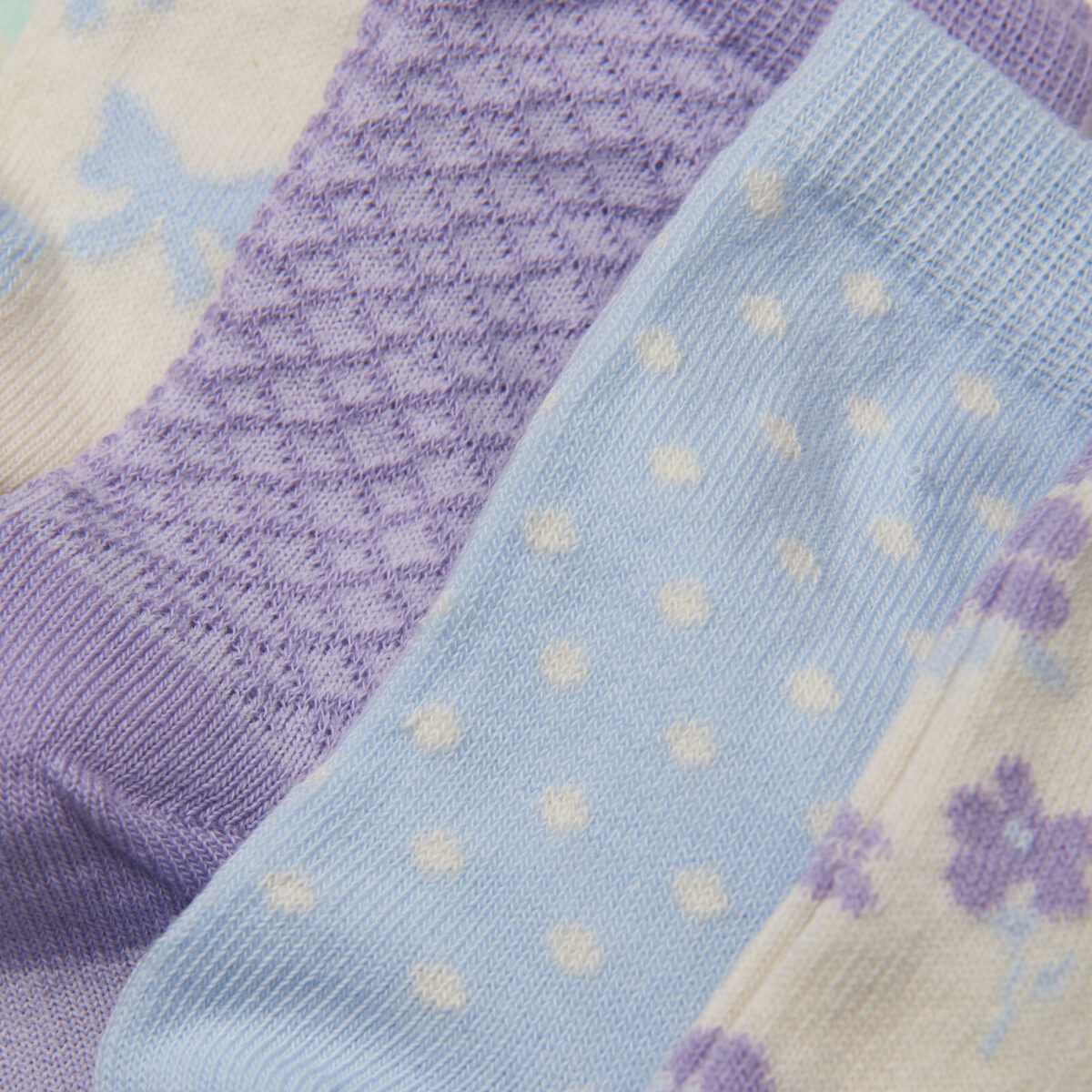 Minymo sokid, 5-pakk- Lavender Lasteriided - HellyK - Kvaliteetsed lasteriided, villariided, barefoot jalatsid