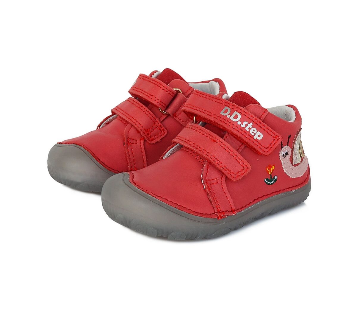 D.D.Step nahast tossud, Red- Tigu 073 D.D.Step - HellyK - Kvaliteetsed lasteriided, villariided, barefoot jalatsid