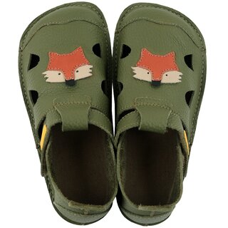 Tikki Nido nahast barefoot sandaalid Fox Laste barefoot jalatsid - HellyK - Kvaliteetsed lasteriided, villariided, barefoot jalatsid