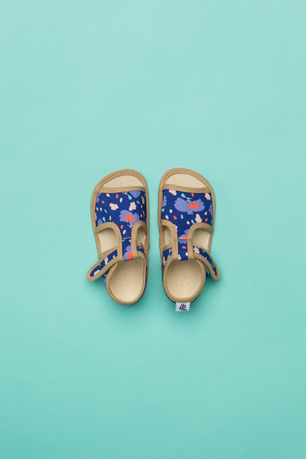 Milash sisejalats Tuvi- Sinine Laste barefoot jalatsid - HellyK - Kvaliteetsed lasteriided, villariided, barefoot jalatsid