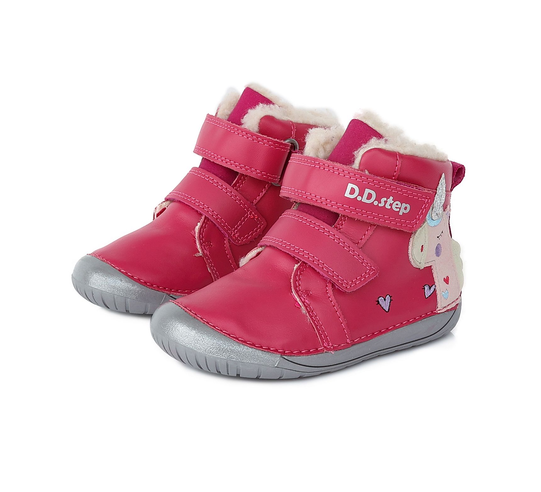 D.D.Step barefoot talvesaapad Red- Lill 063 D.D.Step - HellyK - Kvaliteetsed lasteriided, villariided, barefoot jalatsid