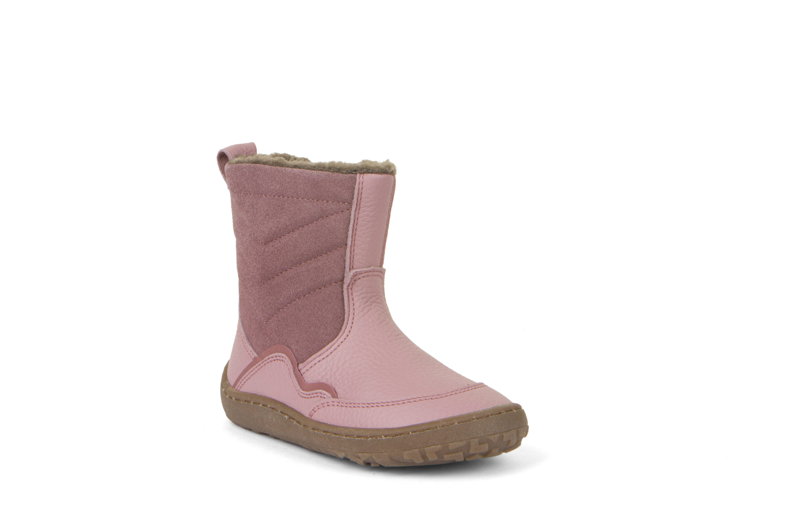Froddo nahast barefoot talvesaapad- Pink Laste barefoot jalatsid - HellyK - Kvaliteetsed lasteriided, villariided, barefoot jalatsid