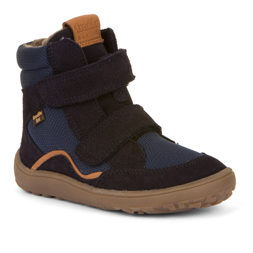 Froddo nahast BAREFOOT TEX WINTER talvesaapad, Blue Laste barefoot jalatsid - HellyK - Kvaliteetsed lasteriided, villariided, barefoot jalatsid