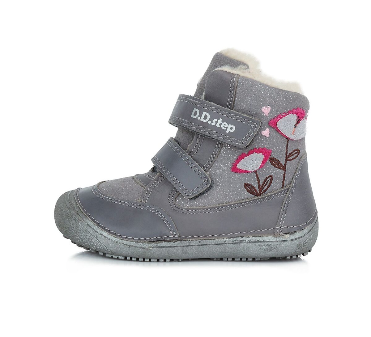 D.D.Step barefoot talvesaapad Grey- Lill 063 D.D.Step - HellyK - Kvaliteetsed lasteriided, villariided, barefoot jalatsid