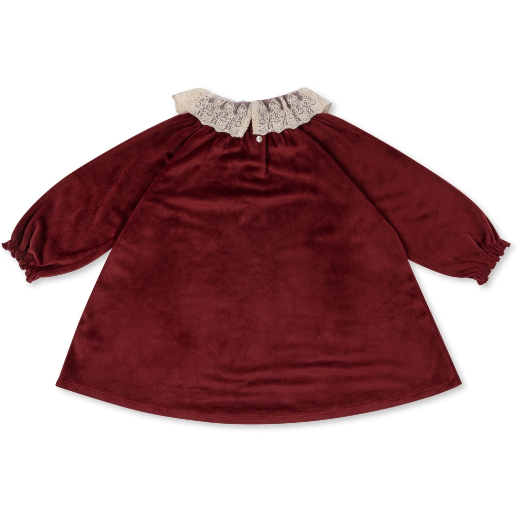 Konges Slojd VENOLA kleit, Red Kleidid/seelikud - HellyK - Kvaliteetsed lasteriided, villariided, barefoot jalatsid
