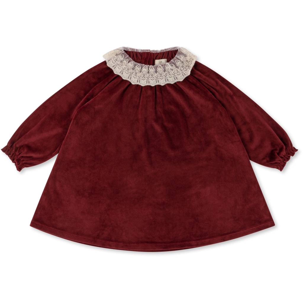 Konges Slojd VENOLA kleit, Red Kleidid/seelikud - HellyK - Kvaliteetsed lasteriided, villariided, barefoot jalatsid