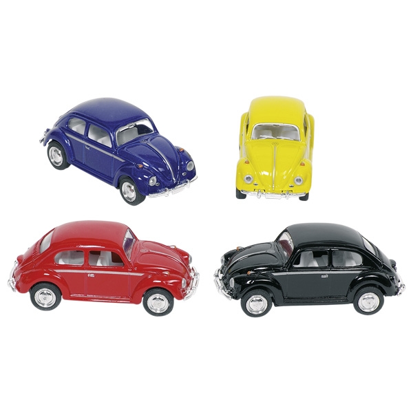 Goki VW Classical Beetle (1967)- Mustriline Erinevad mänguautod - HellyK - Kvaliteetsed lasteriided, villariided, barefoot jalatsid