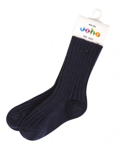Joha meriinovillane sokk- Navy Villariided - HellyK - Kvaliteetsed lasteriided, villariided, barefoot jalatsid