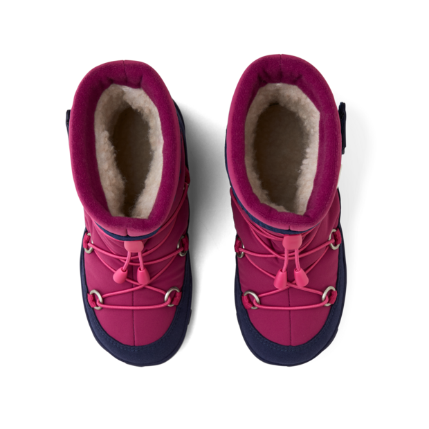 Affenzahn Snow Boot Vegan Snowy – Flamingo Laste barefoot jalatsid - HellyK - Kvaliteetsed lasteriided, villariided, barefoot jalatsid