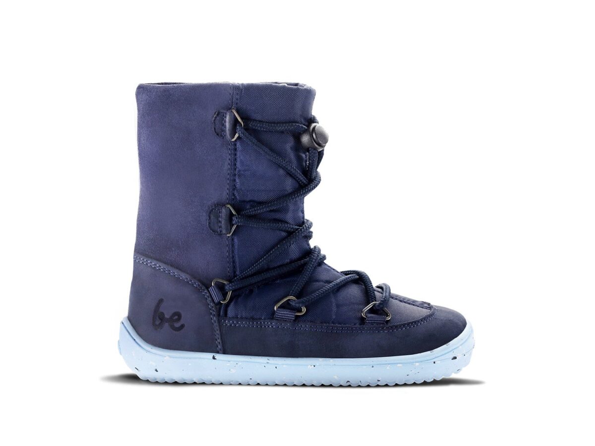 Be Lenka Snowfox Kids 2.0 membraaniga talvesaapad – Dark & Light Blue Laste barefoot jalatsid - HellyK - Kvaliteetsed lasteriided, villariided, barefoot jalatsid