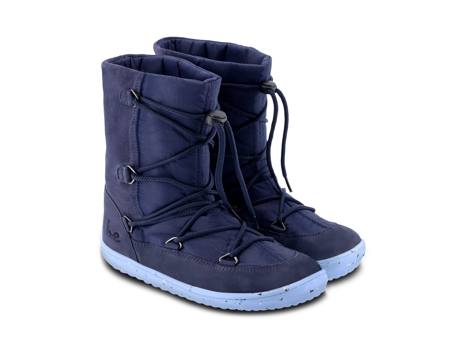 Be Lenka Snowfox Kids 2.0 membraaniga talvesaapad – Dark & Light Blue Laste barefoot jalatsid - HellyK - Kvaliteetsed lasteriided, villariided, barefoot jalatsid
