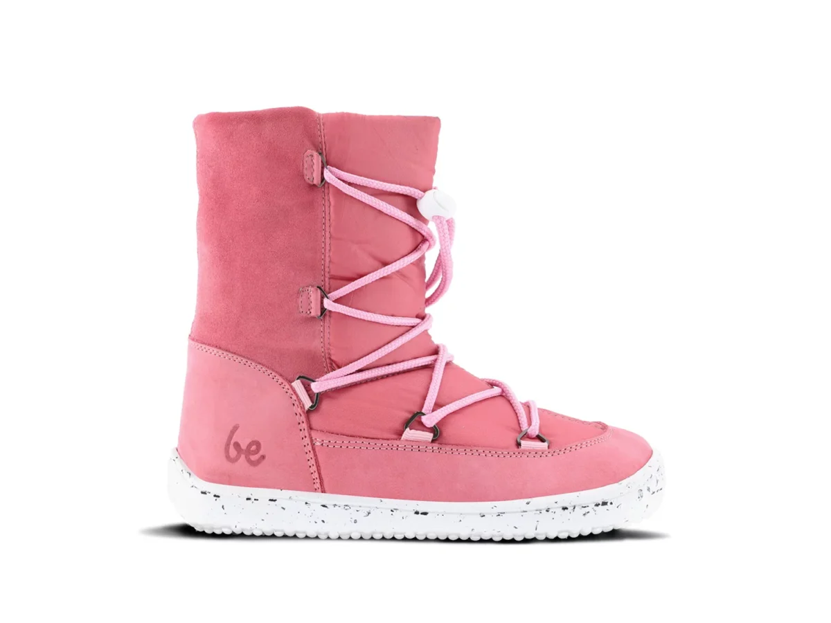 Be Lenka Snowfox Kids 2.0 membraaniga talvesaapad – Rose Pink Laste barefoot jalatsid - HellyK - Kvaliteetsed lasteriided, villariided, barefoot jalatsid
