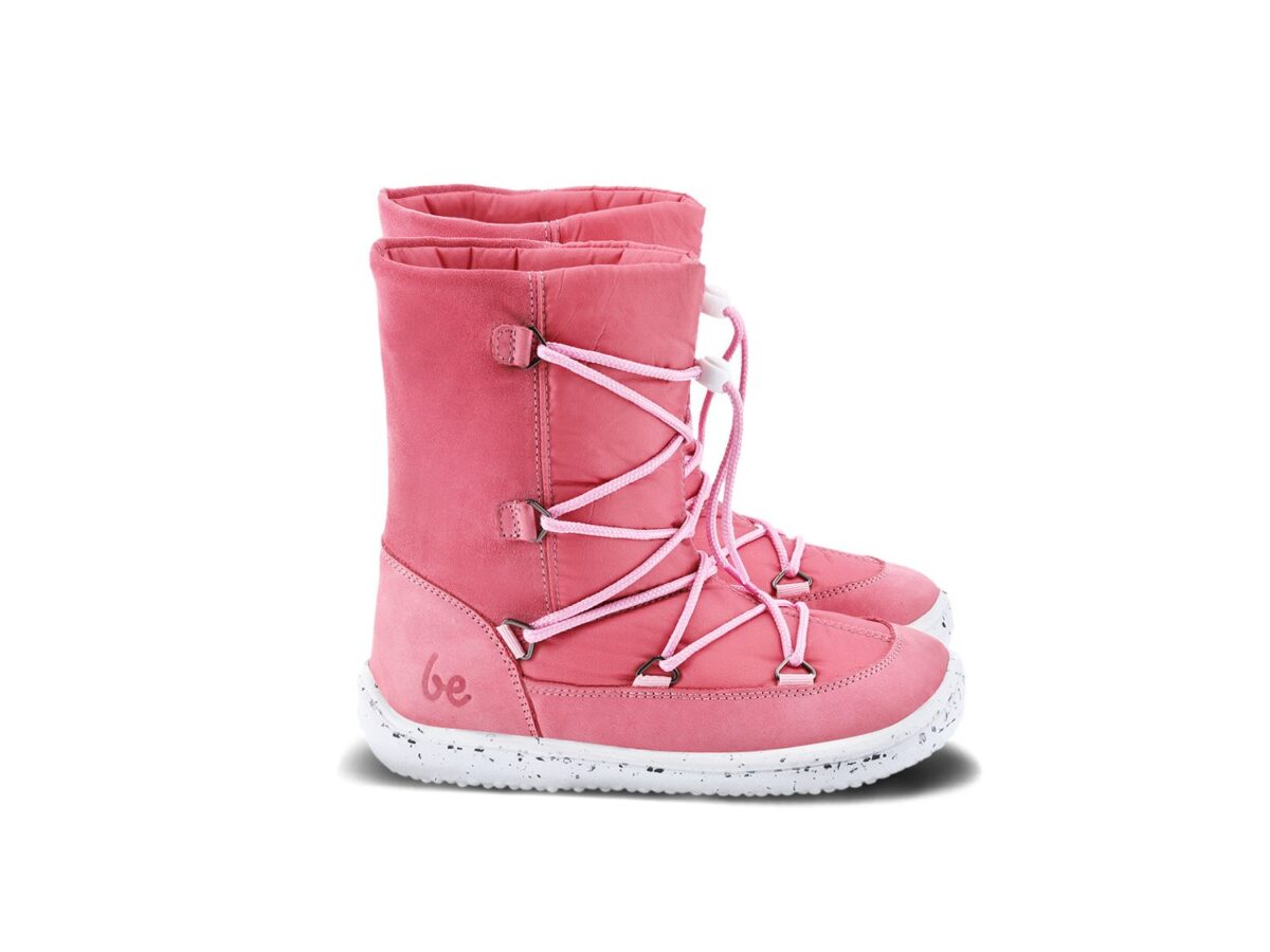 Be Lenka Snowfox Kids 2.0 membraaniga talvesaapad – Rose Pink Laste barefoot jalatsid - HellyK - Kvaliteetsed lasteriided, villariided, barefoot jalatsid