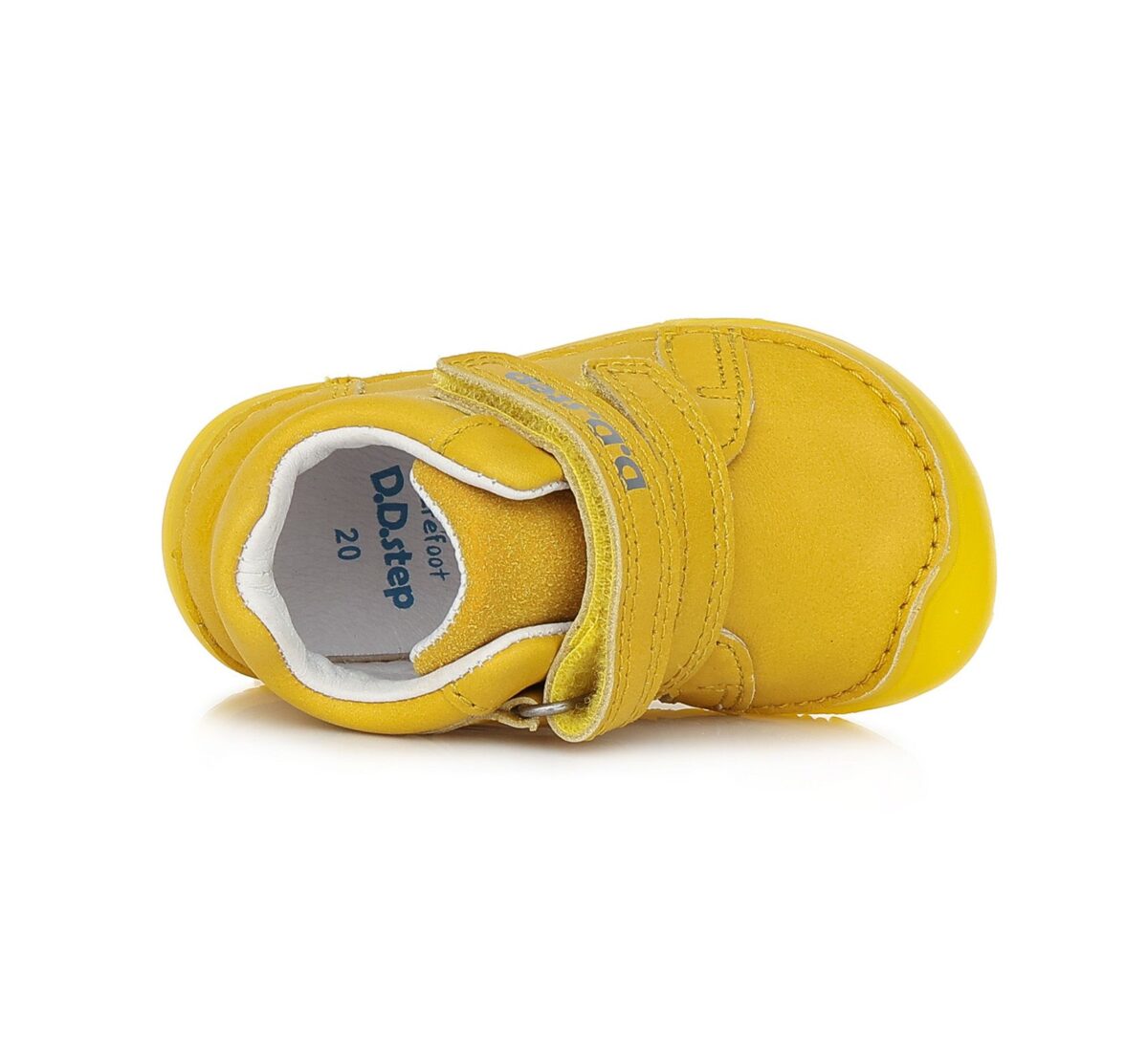 D.D.Step nahast tossud, Yellow 073 D.D.Step - HellyK - Kvaliteetsed lasteriided, villariided, barefoot jalatsid