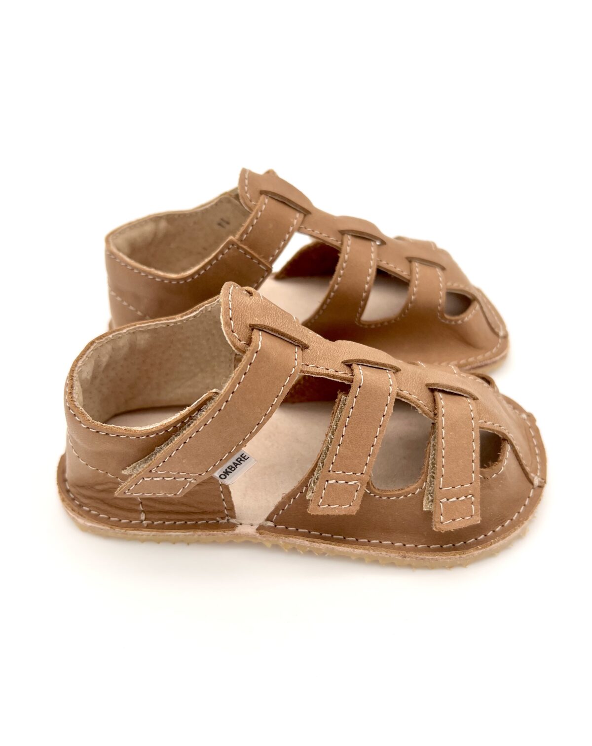 Ok Bare Maya sandaalid grip tallaga, Pruun Laste barefoot jalatsid - HellyK - Kvaliteetsed lasteriided, villariided, barefoot jalatsid