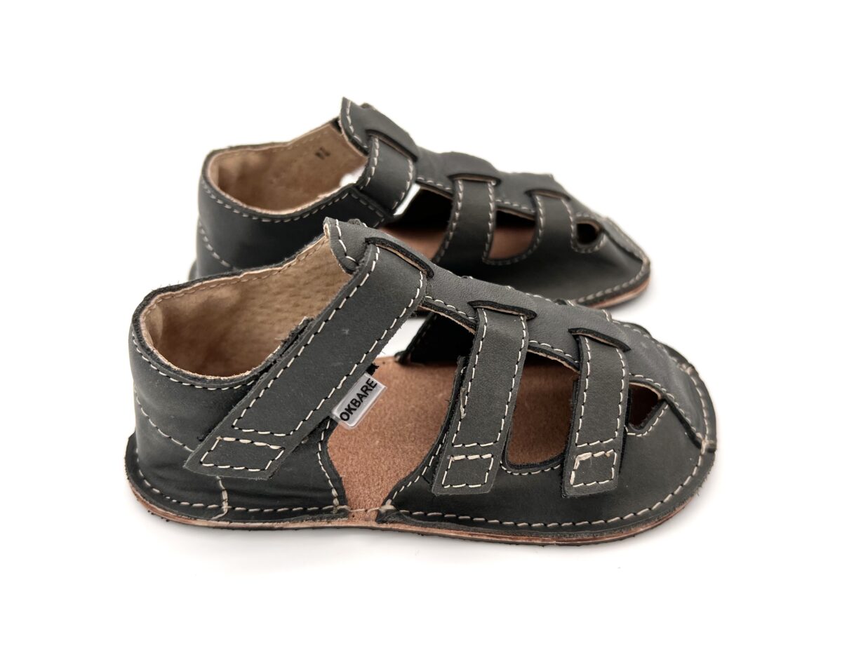 Ok Bare Maya sandaalid, Tumehall Laste barefoot jalatsid - HellyK - Kvaliteetsed lasteriided, villariided, barefoot jalatsid