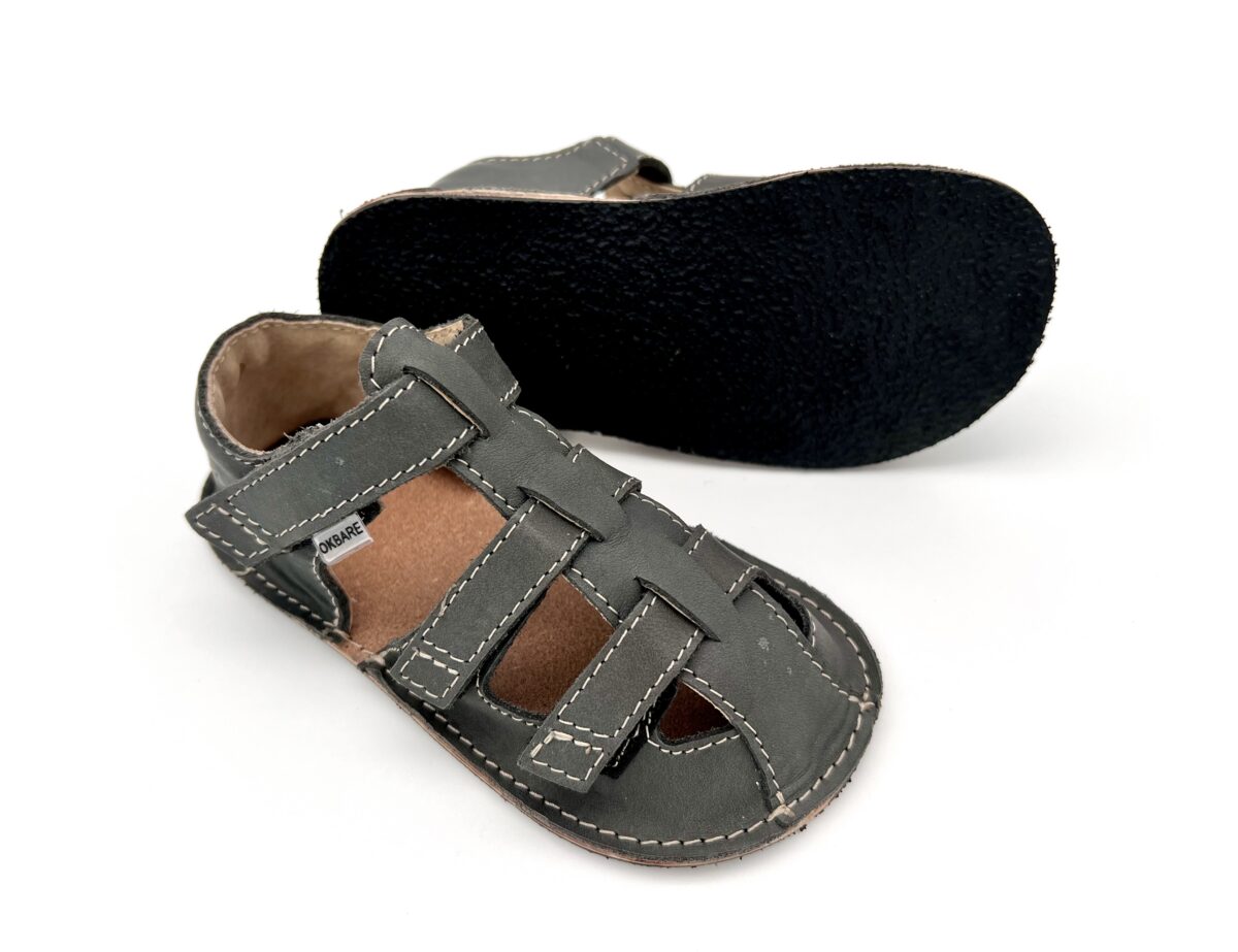 Ok Bare Maya sandaalid, Tumehall Laste barefoot jalatsid - HellyK - Kvaliteetsed lasteriided, villariided, barefoot jalatsid