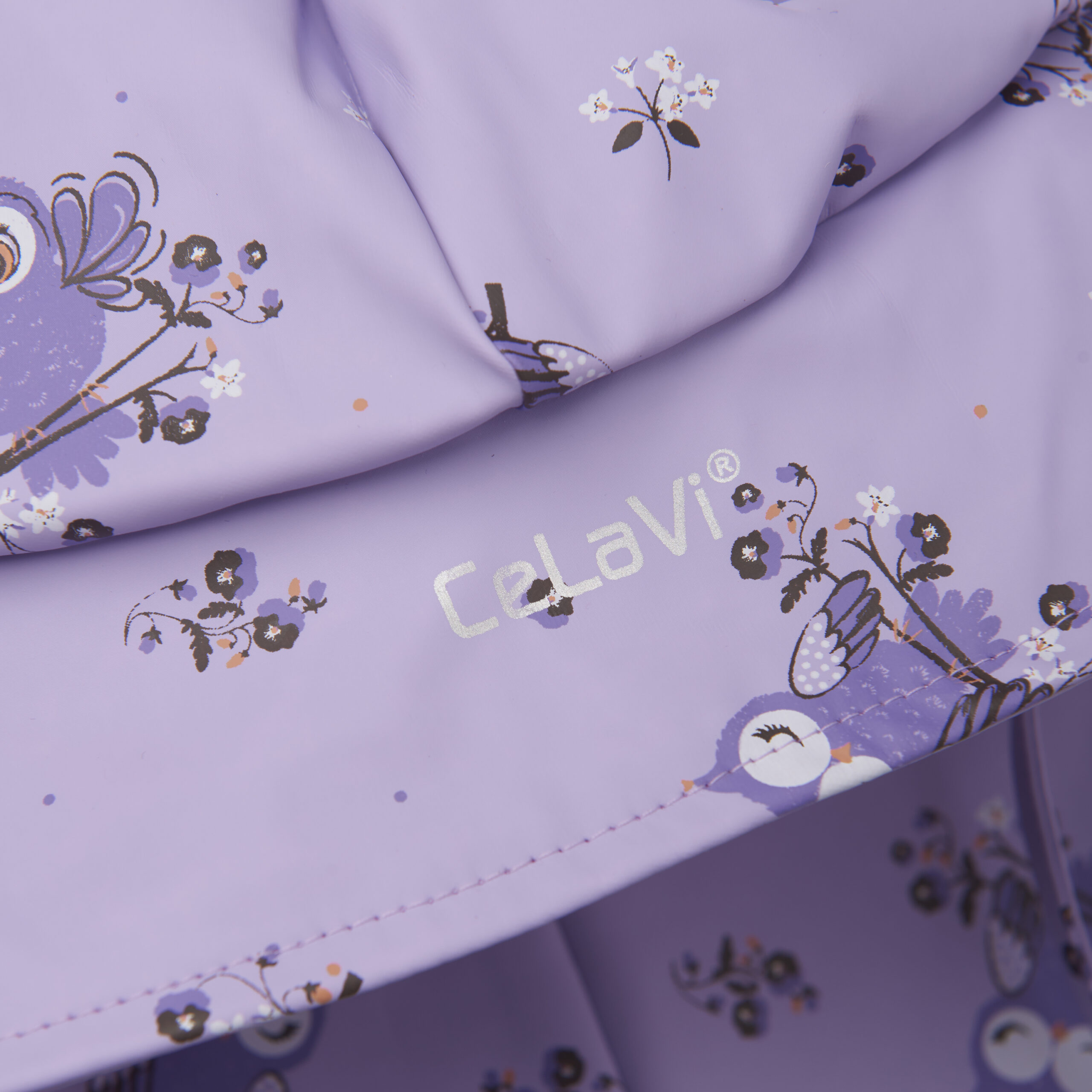 Celavi vihmamüts, Purple Rose Lasteriided - HellyK - Kvaliteetsed lasteriided, villariided, barefoot jalatsid