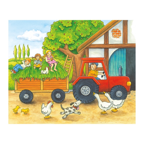 Goki kuubikpusle “Aastaajad talus”, 12 kuubikut Mänguasjad - HellyK - Kvaliteetsed lasteriided, villariided, barefoot jalatsid