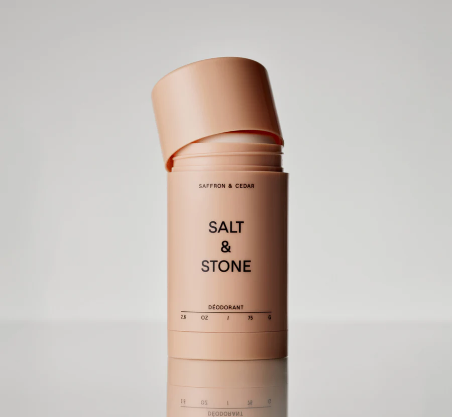 Salt & Stone naturaalne deodorant, Saffron & Cedar Salt & Stone naturaalne deodorant, Saffron & Cedar Hooldusvahendid, kosmeetika ja aksessuaarid - HellyK - Kvaliteetsed lasteriided, villariided, barefoot jalatsid