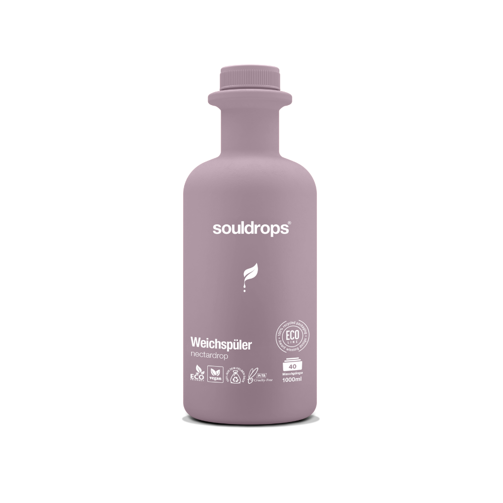 SOULDROPS biolagunev lavendli lõhnaga pesupehmendaja NECTARDROP, 1000 ml Hooldusvahendid ja kosmeetika - HellyK - Kvaliteetsed lasteriided, villariided, barefoot jalatsid