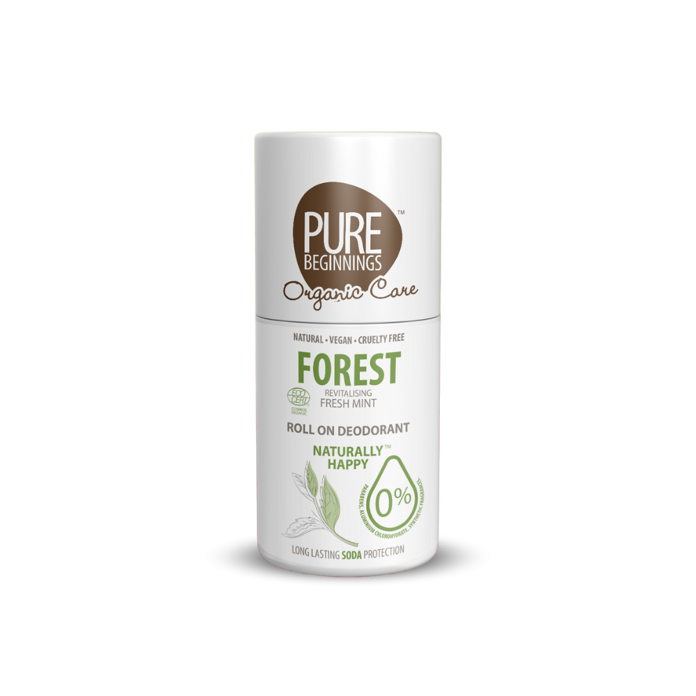 PURE BEGINNINGS looduslik värskendava mündilõhnaga Forest deodorant roll-on, 75 ml Hooldusvahendid ja kosmeetika - HellyK - Kvaliteetsed lasteriided, villariided, barefoot jalatsid