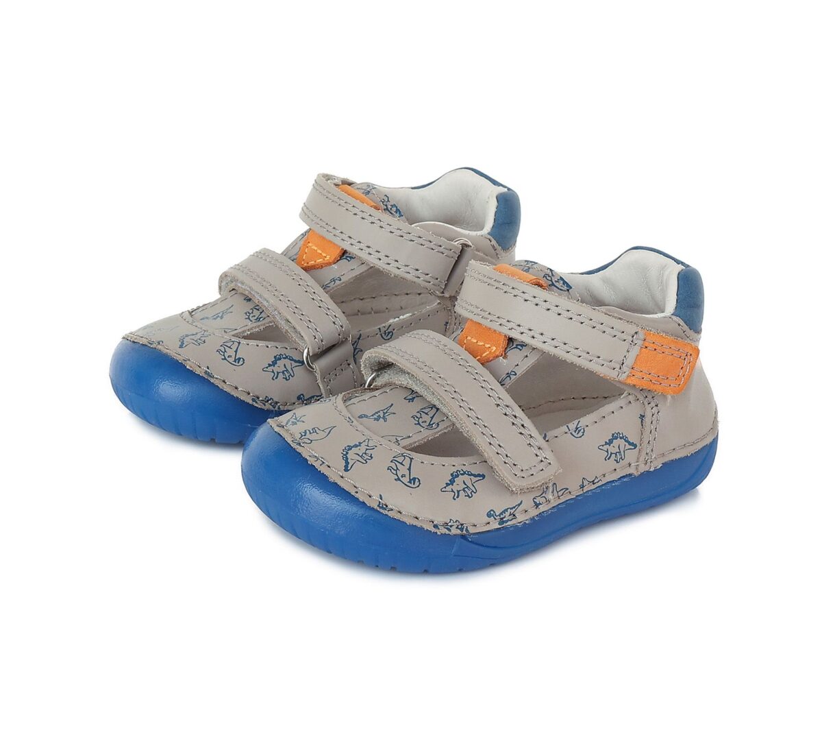 D.D.Step barefoot sandaalid, Grey- Dino 070 D.D.Step - HellyK - Kvaliteetsed lasteriided, villariided, barefoot jalatsid