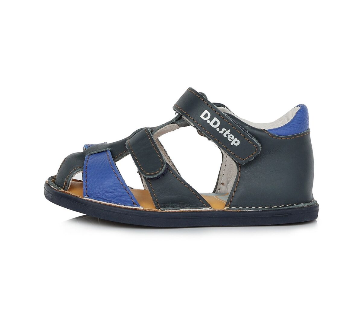 D.D.Step nahast sandaalid, Royal Blue 076 D.D.Step - HellyK - Kvaliteetsed lasteriided, villariided, barefoot jalatsid