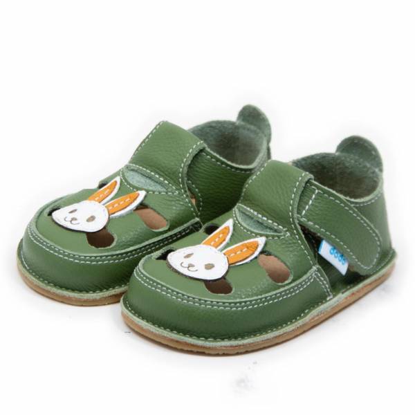 Dodo nahast barefoot sandaalid JÄNKU/Verde Laste barefoot jalatsid - HellyK - Kvaliteetsed lasteriided, villariided, barefoot jalatsid