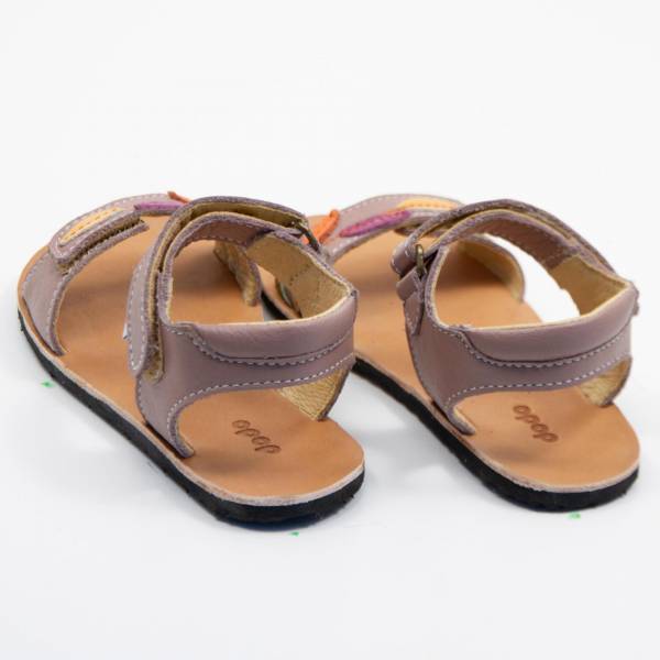 Dodo nahast barefoot sandaalid Luna/Dusty Rose Laste barefoot jalatsid - HellyK - Kvaliteetsed lasteriided, villariided, barefoot jalatsid