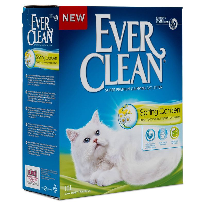 Ever Clean® Spring Garden Clumping Cat Litter, 10kg Lemmikloomadele - HellyK - Kvaliteetsed lasteriided, villariided, barefoot jalatsid