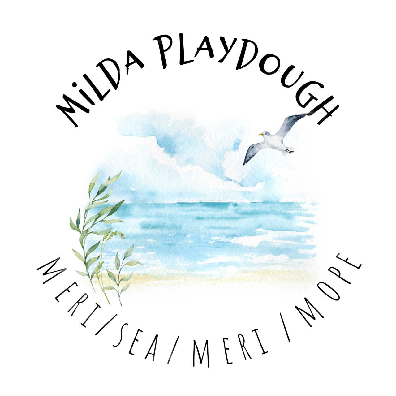 Milda Playdough 100% naturaalne voolimismass MERI, 150g. Mänguasjad - HellyK - Kvaliteetsed lasteriided, villariided, barefoot jalatsid