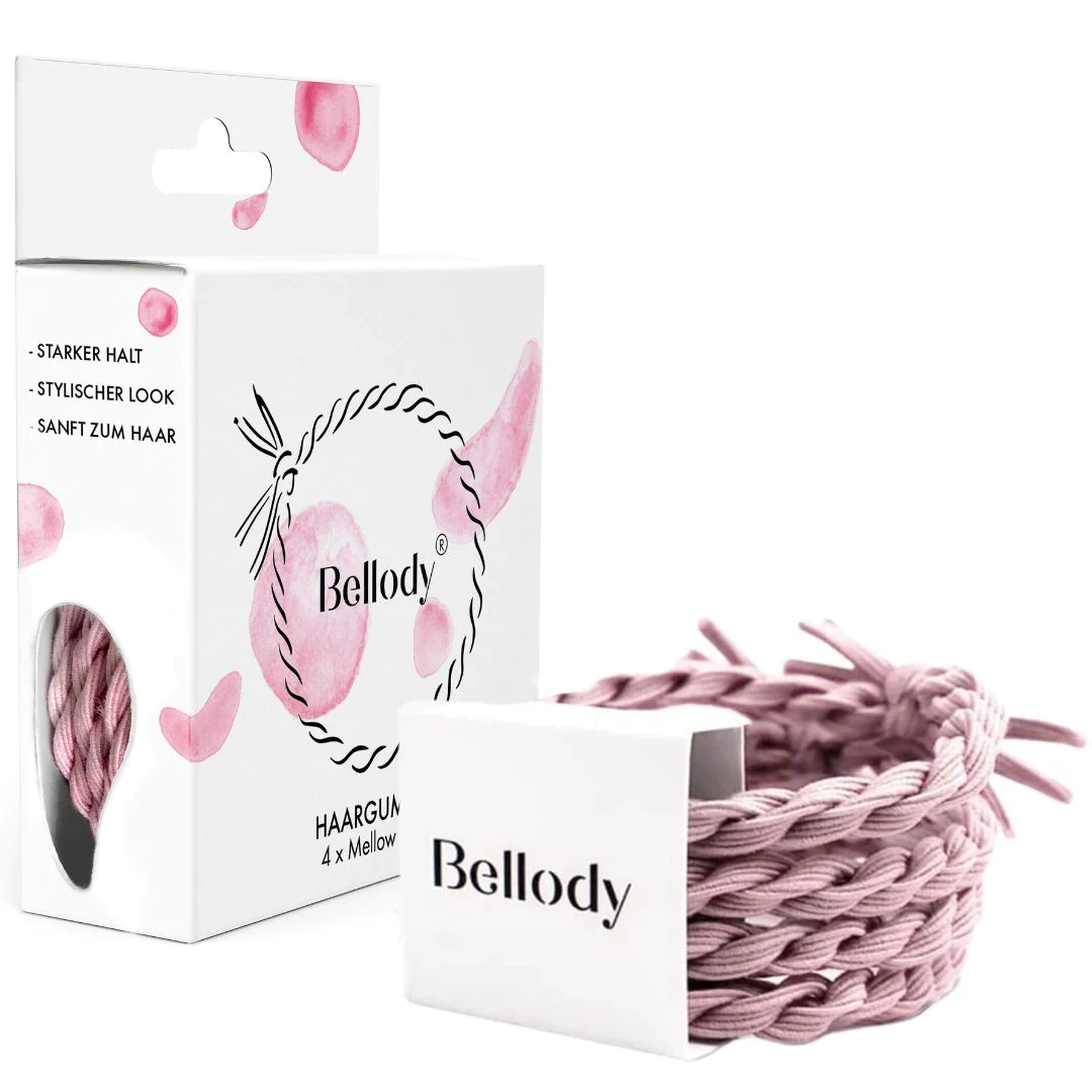 Bellody juuksekummid 4 tk- Mellow Rose Hooldusvahendid ja kosmeetika - HellyK - Kvaliteetsed lasteriided, villariided, barefoot jalatsid