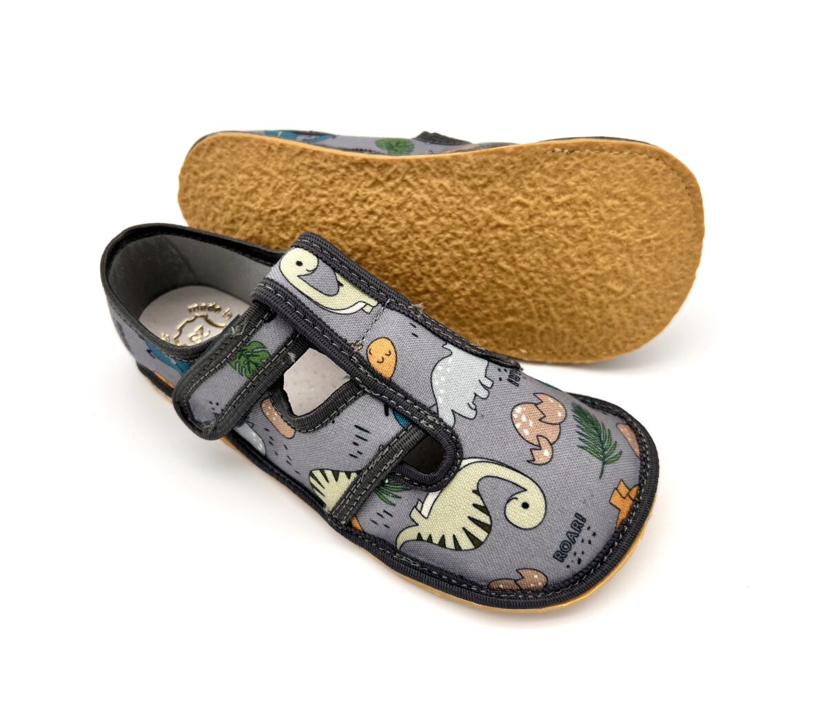 Raweks sisejalatsid Zuzia, Dino Laste barefoot jalatsid - HellyK - Kvaliteetsed lasteriided, villariided, barefoot jalatsid