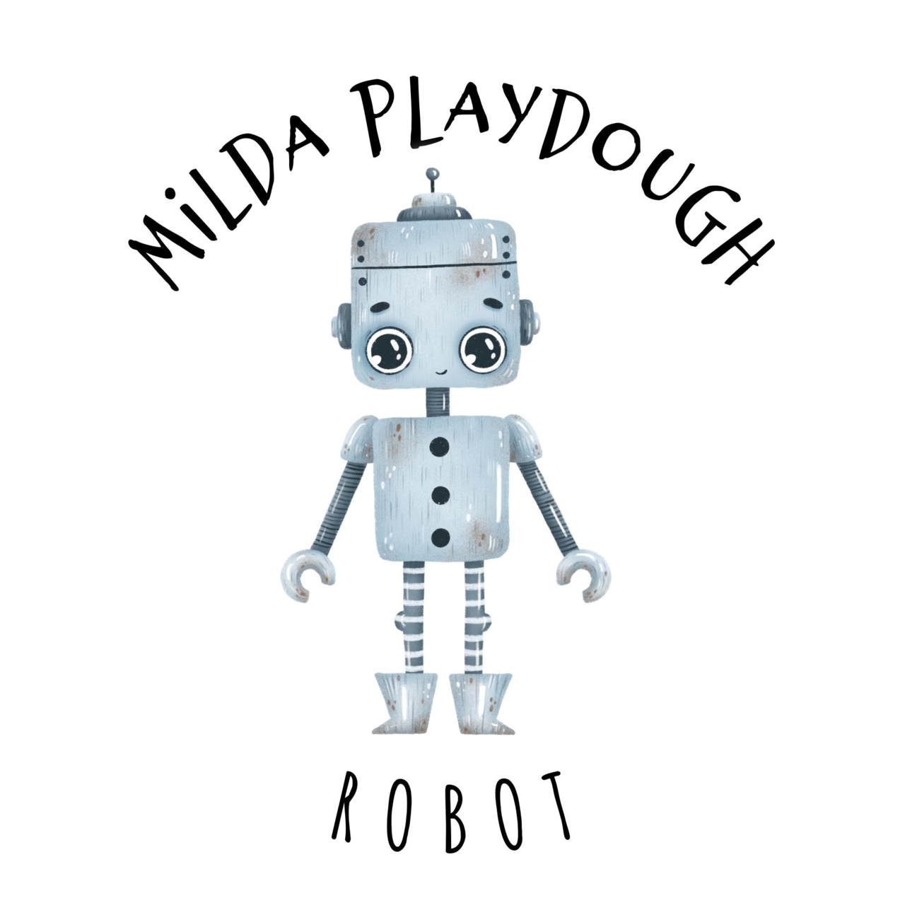 Milda Playdough 100% naturaalne voolimismass ROBOT, 150g. Mänguasjad - HellyK - Kvaliteetsed lasteriided, villariided, barefoot jalatsid
