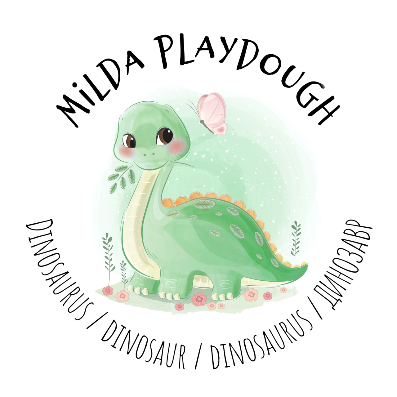 Milda Playdough 100% naturaalne voolimismass DINOSAURUS, 150g. Mänguasjad - HellyK - Kvaliteetsed lasteriided, villariided, barefoot jalatsid