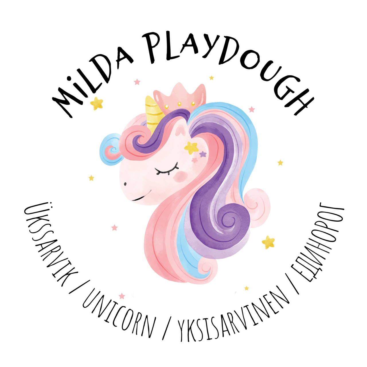 Milda Playdough 100% naturaalne voolimismass ÜKSSARVIK, 150g. Mänguasjad - HellyK - Kvaliteetsed lasteriided, villariided, barefoot jalatsid